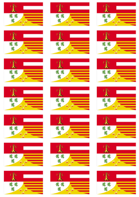 Liège Flag Stickers - 21 per sheet