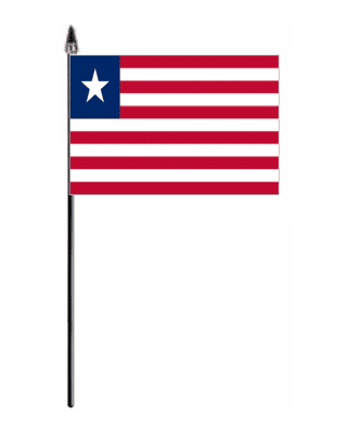 Liberia Country Hand Flag - Small.