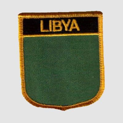 Libya 1977-2011 Embroidered Flag Patch, style 07.