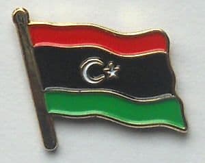 Libya Country Flag Enamel Pin Badge