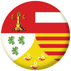 Liege Flag 58mm Button Badge