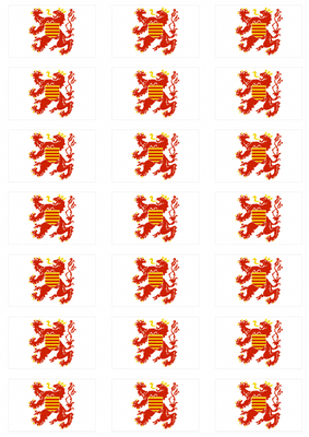 Limburg Flag Stickers - 21 per sheet