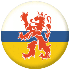 Limburg Region Flag 25mm Keyring