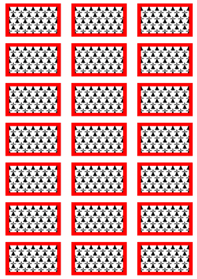 Limousin Flag Stickers - 21 per sheet