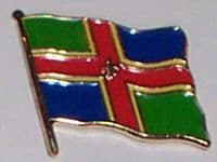 Lincolnshire County Flag Enamel Pin Badge