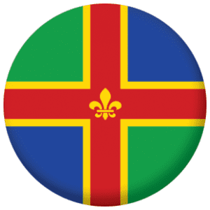 Lincolnshire County Flag 25mm Pin Button Badge