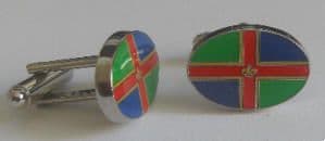 Lincolnshire Country Flag Cufflinks