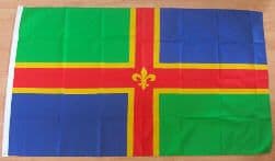 Lincolnshire Large Country Flag - 5' x 3'.