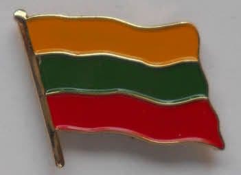 Lithuania Country Flag Enamel Pin Badge