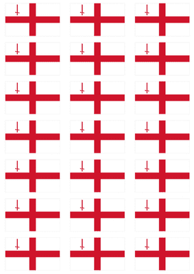 London Flag Stickers - 21 per sheet