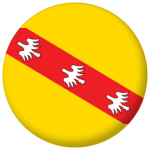 Lorraine Province Flag 25mm Pin Button Badge