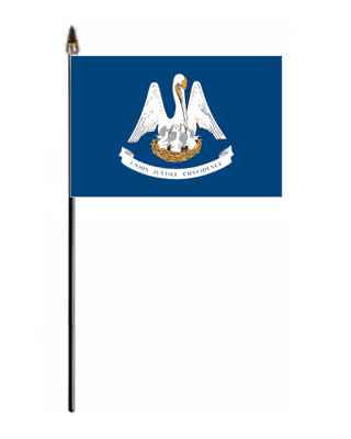 Louisiana Hand Flag - Small.