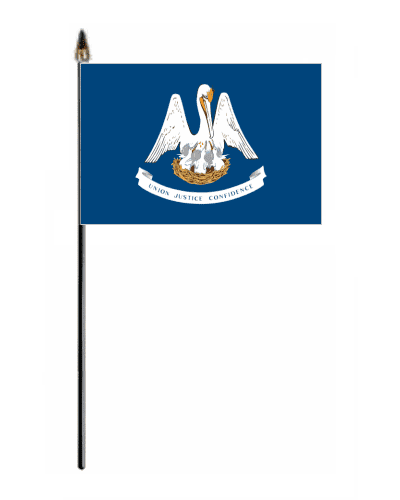 Louisiana Hand Flag - Small.