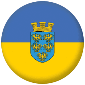Lower Austria Flag 58mm Button Badge