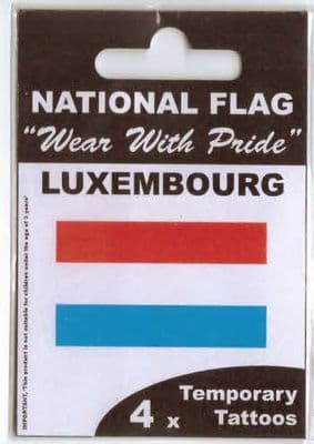 Luxembourg Country Flag Tattoos.
