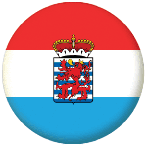 Luxembourg (Province of Belgium) Flag 58mm Button Badge