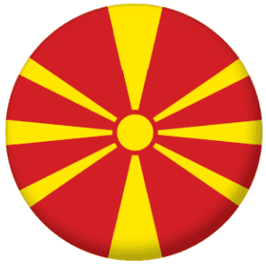 Macedonia Country Flag 25mm Pin Button Badge