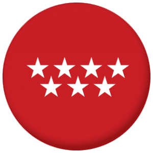 Madrid Flag 58mm Mirror.