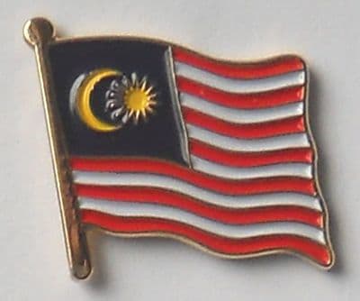 Malaysia Country Flag Enamel Pin Badge