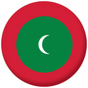 Maldives Country Flag 25mm Fridge Magnet