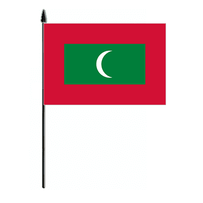 Maldives Country Hand Flag - Medium