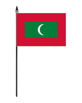 Maldives Country Hand Flag - Small.