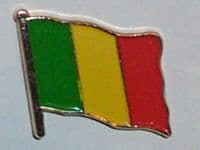 Mali Country Flag Enamel Pin Badge