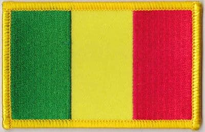 Mali Embroidered Flag Patch, style 08.