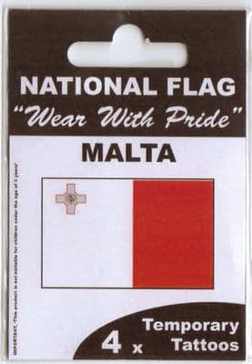 Malta Country Flag Tattoos.