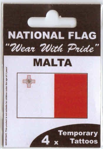 Malta Country Flag Tattoos.