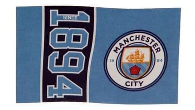 Manchester City Football Club Large 5ft x 3ft Flag (SN)