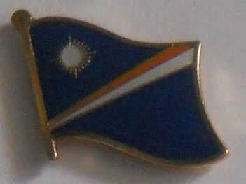 Marshall Islands Country Flag Enamel Pin Badge