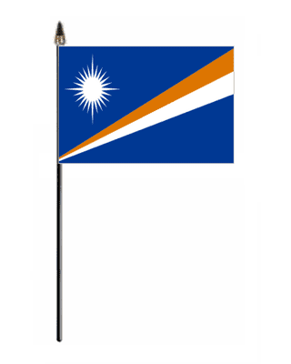 Marshall Islands Hand Flag - Small.