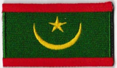 Mauritania Embroidered Flag Patch, style 04