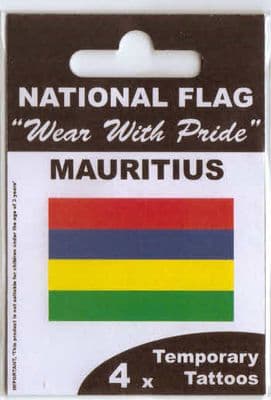 Mauritius Country Flag Tattoos.
