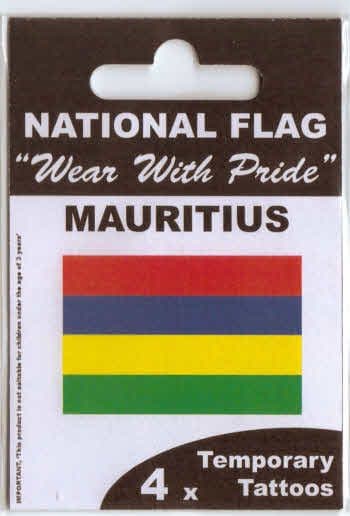 Mauritius Country Flag Tattoos.