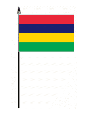 Mauritius Country Hand Flag - Small.