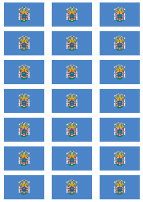 Mellila Flag Stickers - 21 per sheet
