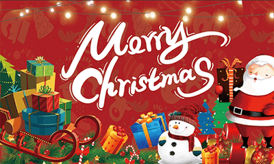 Merry Christmas Presents Large Christmas Flag - 5' x 3'