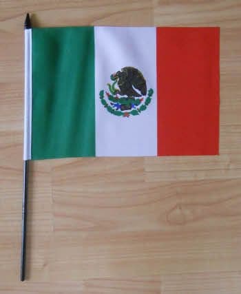 Mexico Country Hand Flag - Medium.