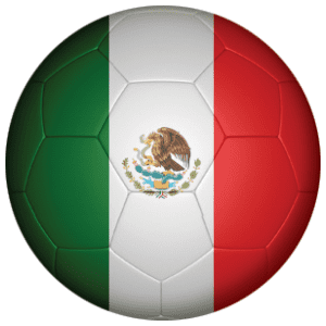 Mexico Football Flag 25mm Button Badge
