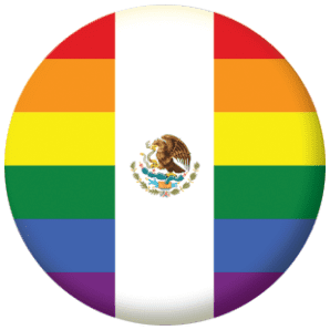 Mexico Gay Pride Flag 58mm Bottle Opener