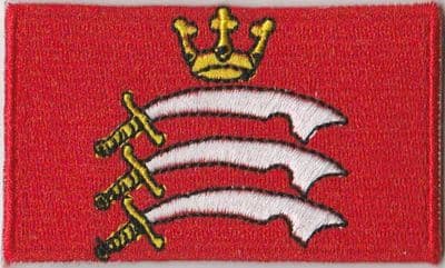 Middlesex Embroidered Flag Patch, style 04