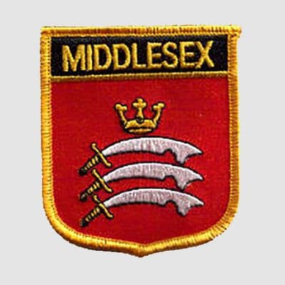 Middlesex Embroidered Flag Patch, style 07.