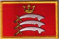Middlesex Embroidered Flag Patch, style 08.