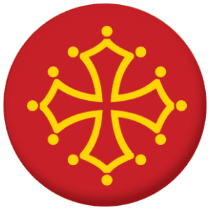 Midi-Pyrénées Province Flag 58mm Button Badge
