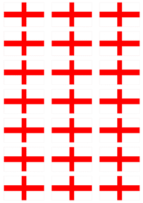 Milan City Flag Stickers - 21 per sheet
