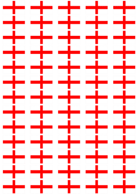 Milan City Flag Stickers - 65 per sheet