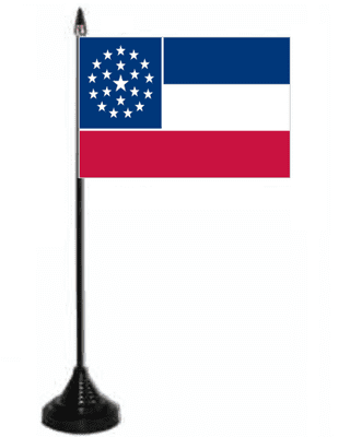 Mississippi (proposed) Desk / Table Flag with plastic stand and base.