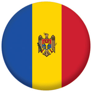 Moldova Country Flag 25mm Flat Back
